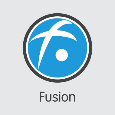 Fsn - Füzyon. Sikke veya Piyasa Amblemi Ticari Logosu.