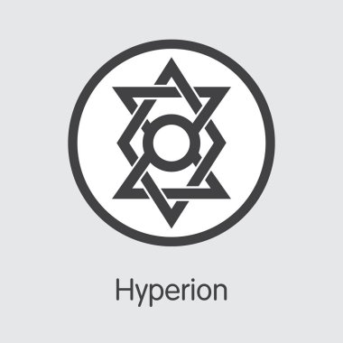 Hyn - Hyperion. Sikke veya Piyasa Amblemi Ticari Logosu.