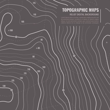 Soyut Topografik Arkaplan