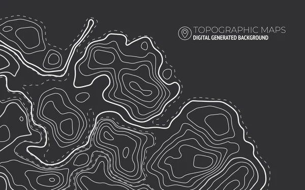 Altura estilizada del contorno topográfico en líneas. — Archivo Imágenes Vectoriales