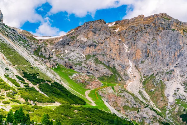 Vista Ruta Trekking Los Dolomitas Falzarego Pass Provincia Belluno Italia — Foto de Stock