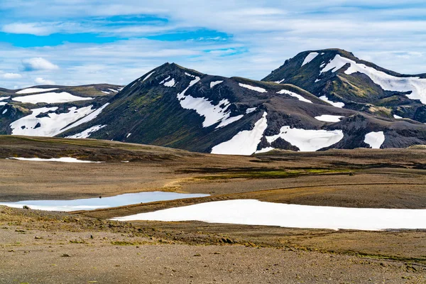 Natuur Landschap Van Prachtige Berg Fjallabak Natuur Center Van Ijsland — Stockfoto