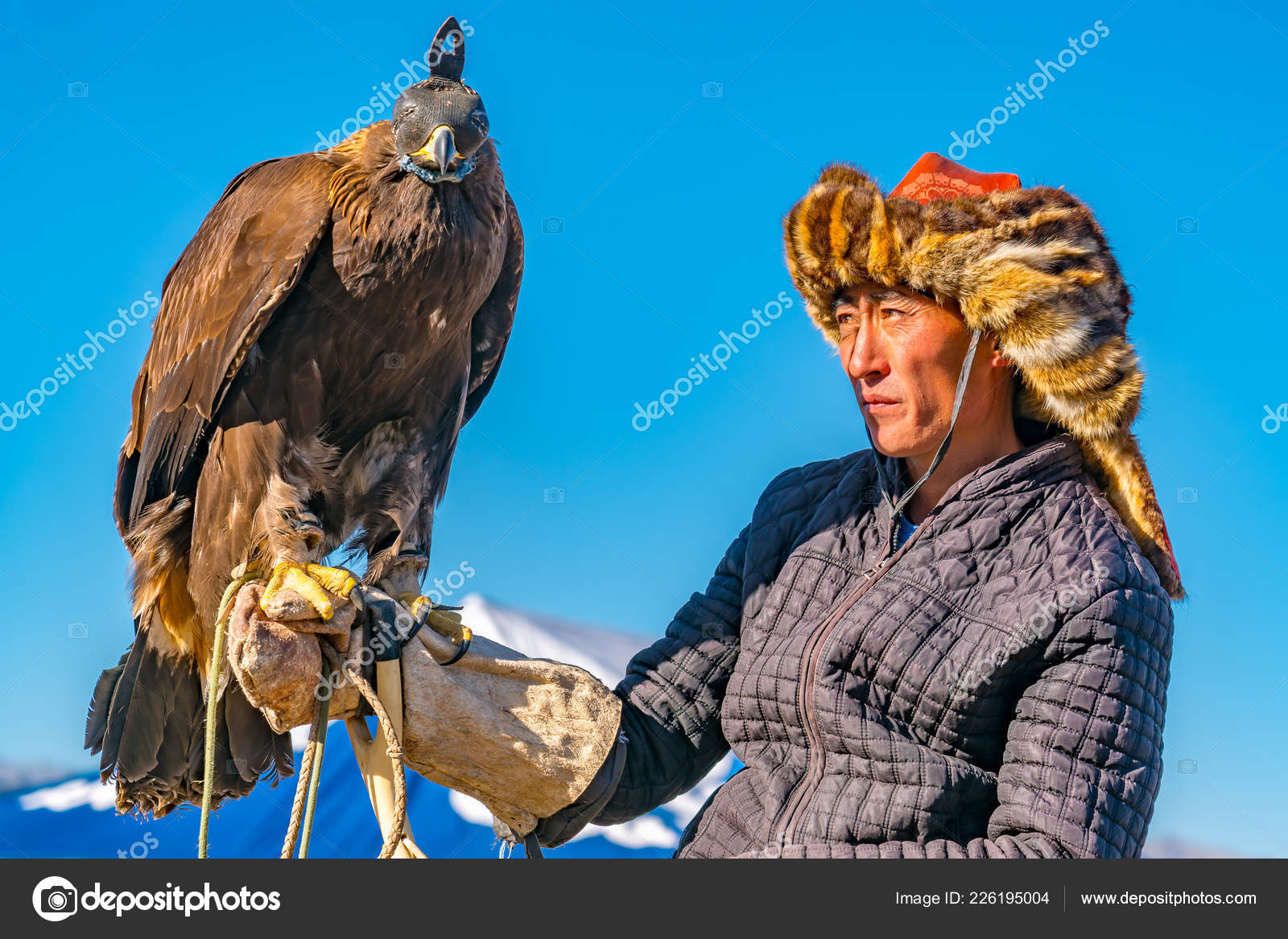 Ulgii Mongolia October 2018 Golden Eagle Festival Portrait