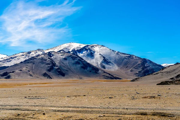 Naturlandschaft Der Westmongolei Mit Dem Wunderschönen Schneeberg Und Der Großen — Stockfoto