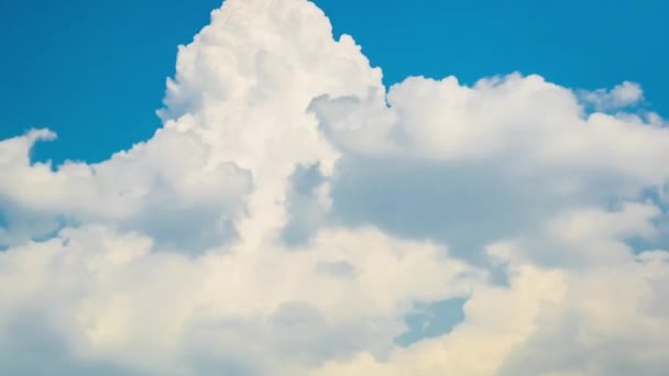 Nuvole Estive Che Muovono Nel Cielo Blu Time Lapse — Video Stock