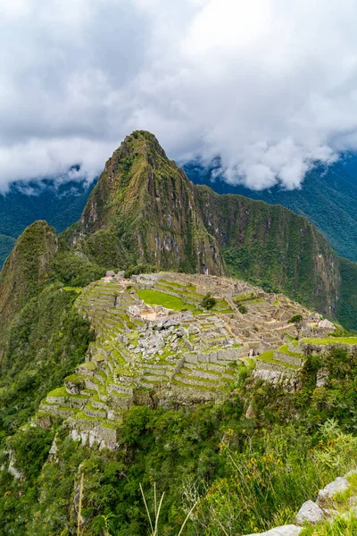 Machu Picchu, ruiny miasta imperium Inków w regionie Cusco — Zdjęcie stockowe
