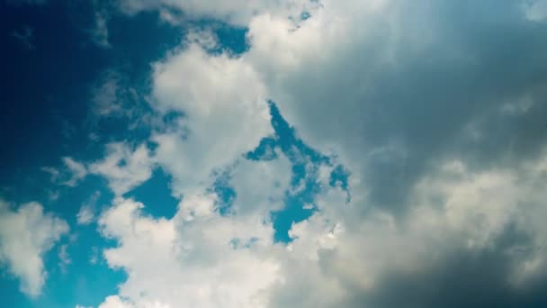 Rain Clouds Moving Sky Summer Season Time Lapse — Stock Video