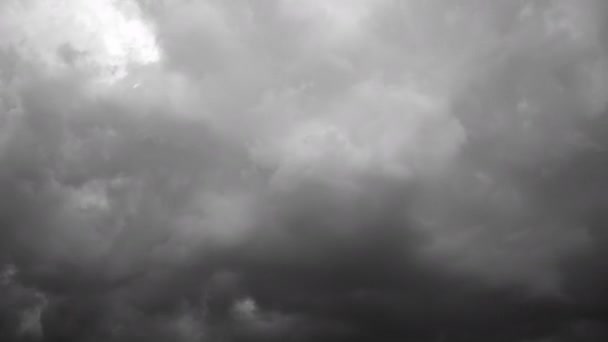 Waktu Lapse Awan Hujan Mengambang Langit Musim Hujan — Stok Video