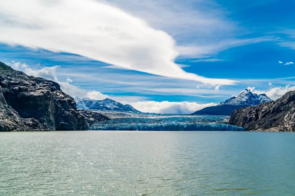Dsc03962 utsikt över Grey Glacier och Grey Lake i Torres del Paine — Stockfoto