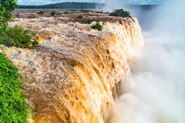 Vista de las Cataratas del Iguazú Brasileño — Foto de Stock