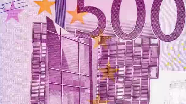 Macro View World Currency Banknote Stop Motion Animation Usd Franco — Vídeo de stock