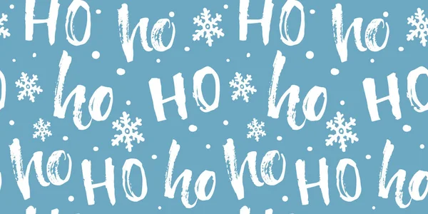 Hohoho Nahtlose Muster Für Weihnachtsgeschenke Verpackung Stoff Und Papier Lustige — Stockvektor