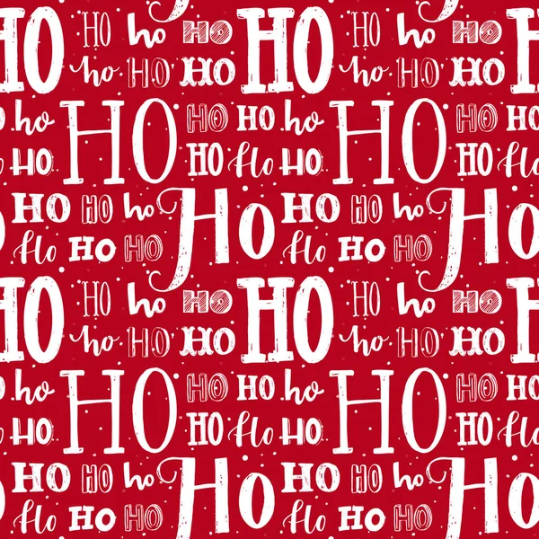 Hoho Desenli Noel Baba Gülüyor Noel Tasarımı Için Kusursuz Bir — Stok Vektör