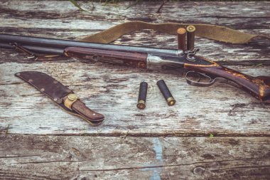 çift namlulu tüfeği kartuşu ile