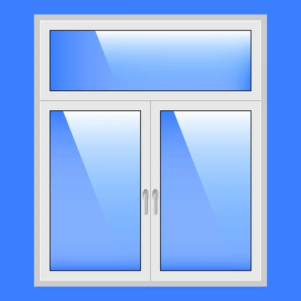 Camlı Beyaz Pencere — Stok Vektör