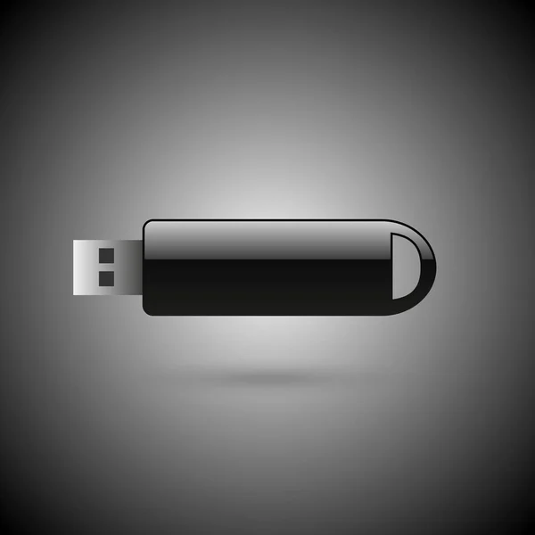 Usb Vector Dispositivo Almacenamiento — Vector de stock