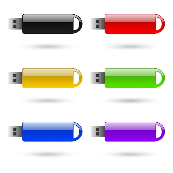 Usb Storage Device Vector — Stock Vector