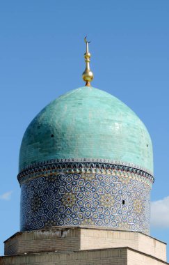 Taşkent, Özbekistan - 3 Mart 2019: Özbekistan 'ın Taşkent kentindeki Hazrati İmam Kompleksi Barakhan Madrasa.