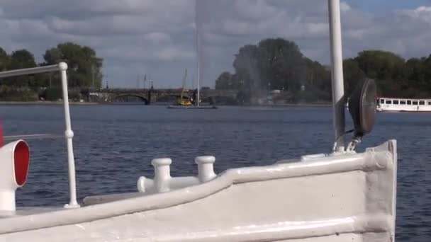 Alster Footage Time Lapse Hamburg See Fluss Deutschland Inner Binnenalster — Stockvideo