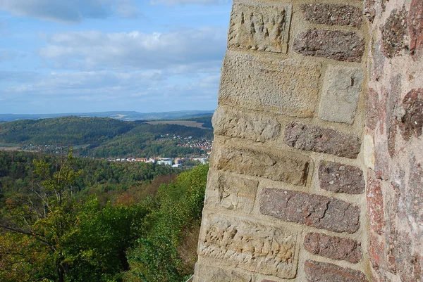 Western Fortified Wall Wartburg Castle Eisenach Wartburg Castle Originally Built — Stock Photo, Image