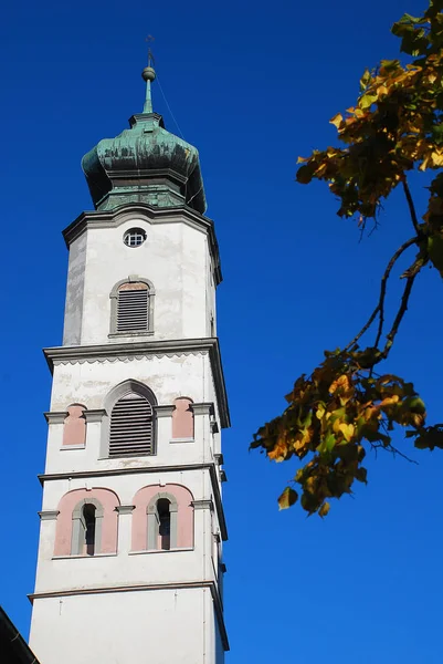 Gereja Stephan Alun Alun Pasar Lindau Bodensee Jerman Gereja Paroki — Stok Foto