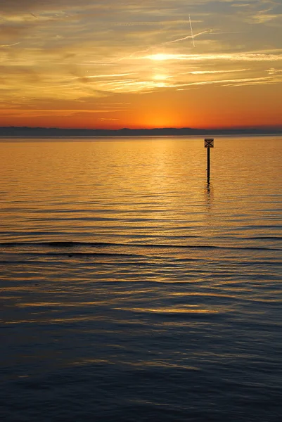 Lindau Alemania View Bodensee Aka Lake Constance Distance Austria Switzerland — Foto de Stock