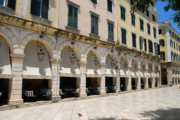 Liste, Korfu, yakındaki Spianada Meydanı, Korfu-City (Yunanistan)