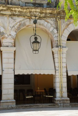 Corfunearby Spianada Meydanı'ndaki Liston, Korfu-City (Yunanistan)