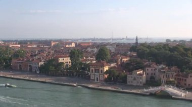 Venedik, İtalya: Venedik sahilinin havadan görünümü: Promenade 
