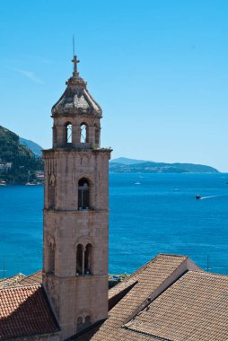 Dubrovnik 'teki Dominik Manastırı manzarası. 