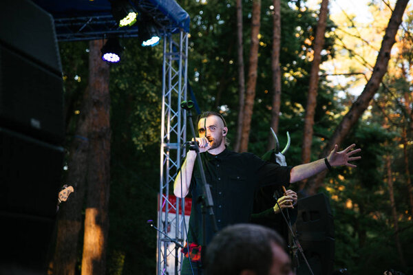 Performance of the rock group Chumatsky Shlyakh June 10, 2017 in Cherkassy, Ukraine