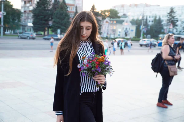 Flashmob Feminino e Dia da Beleza. Cherkasy Ucrânia 20 de setembro de 2018 . — Fotografia de Stock