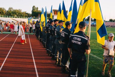 Bağımsızlık Günü kutlamaları 24 Ağustos 2018 Cherkasy Şehir Stadı nda