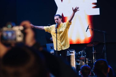 Cherkassy, Ukrayna'da Hac grup performansı üzerinde 24 Ağustos 2018.