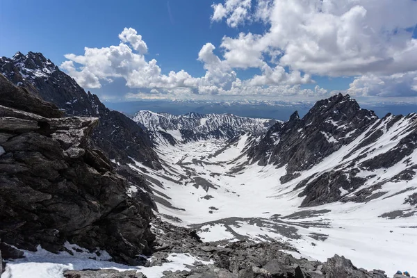 Paesaggio Montagne Ghiacciai Con Tempo Soleggiato — Foto Stock