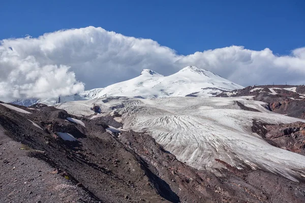 Elbrus bölge, Kafkasya'da, Elbrus bir dağ manzarası.