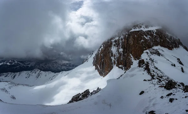 Krajina Hor Ledovců Zimním Dni — Stock fotografie