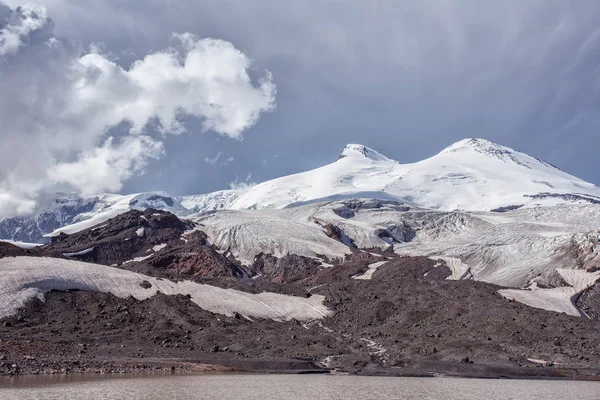 Elbrus Regionu Górskich Krajobrazów Regionie Kaukazu Elbrus — Zdjęcie stockowe