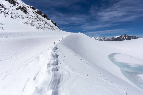 Krajina Hor Ledovců Slunečného Počasí — Stock fotografie