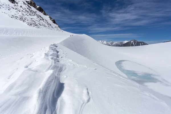 Krajina Hor Ledovců Slunečného Počasí — Stock fotografie
