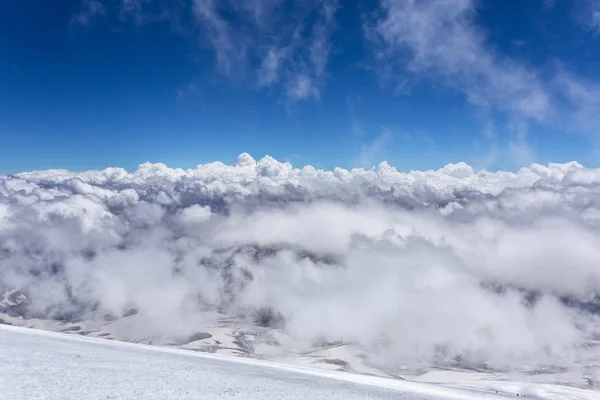 Horská Krajina Elbrus Lezení Elbrusu Mraky — Stock fotografie