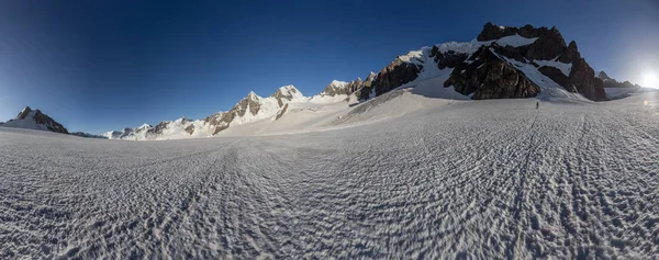 Paesaggio Montagne Ghiacciai Con Tempo Soleggiato — Foto Stock