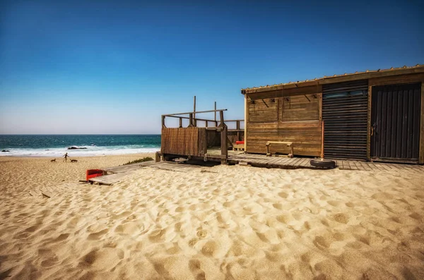 Вид Пляж Гинчо Регионе Кашкайш Португалии — стоковое фото