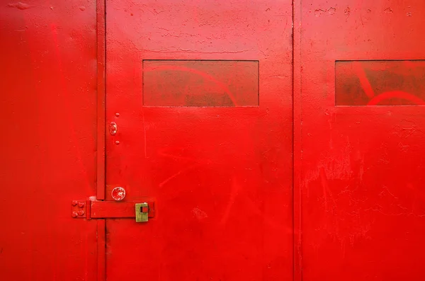 Puerta roja — Foto de Stock