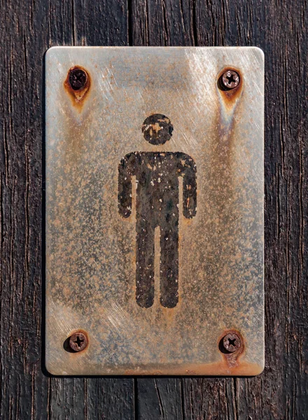 Man Bathroom Sign — Stock Photo, Image