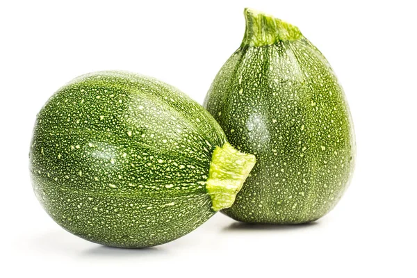 Kerek Zöld Zucchinis — Stock Fotó