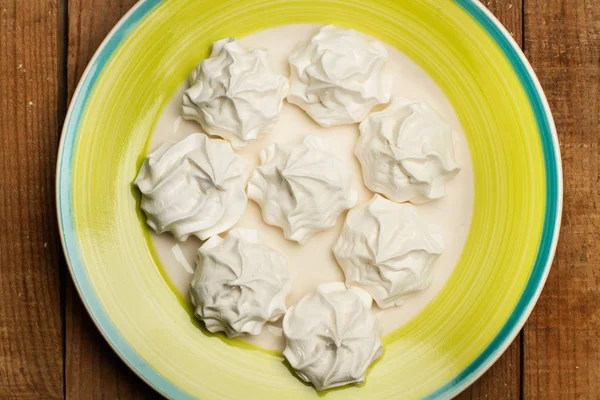 Alb Dulce Meringues — Fotografie, imagine de stoc