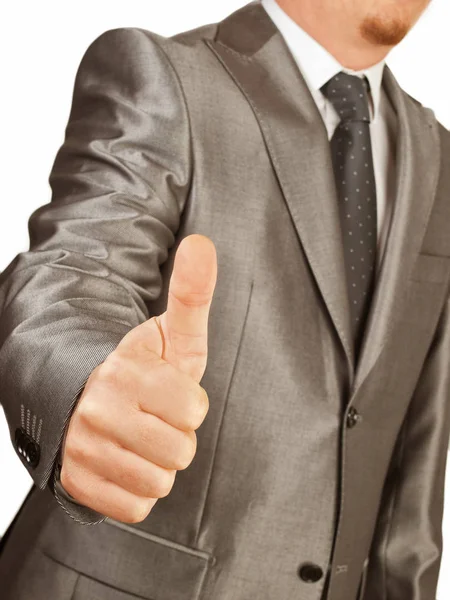 Man Suit Thumb — Stock Photo, Image