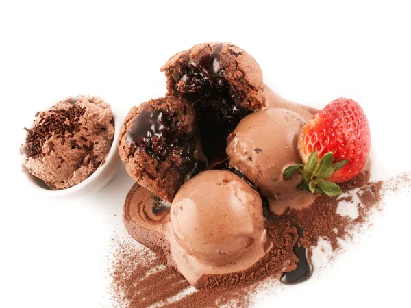 Cupcake Gelato Cioccolato — Foto Stock