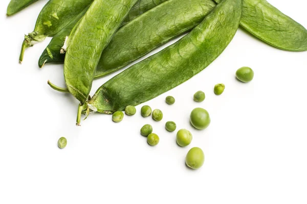 Grüne Bio Bohnen Isolierten Blick — Stockfoto